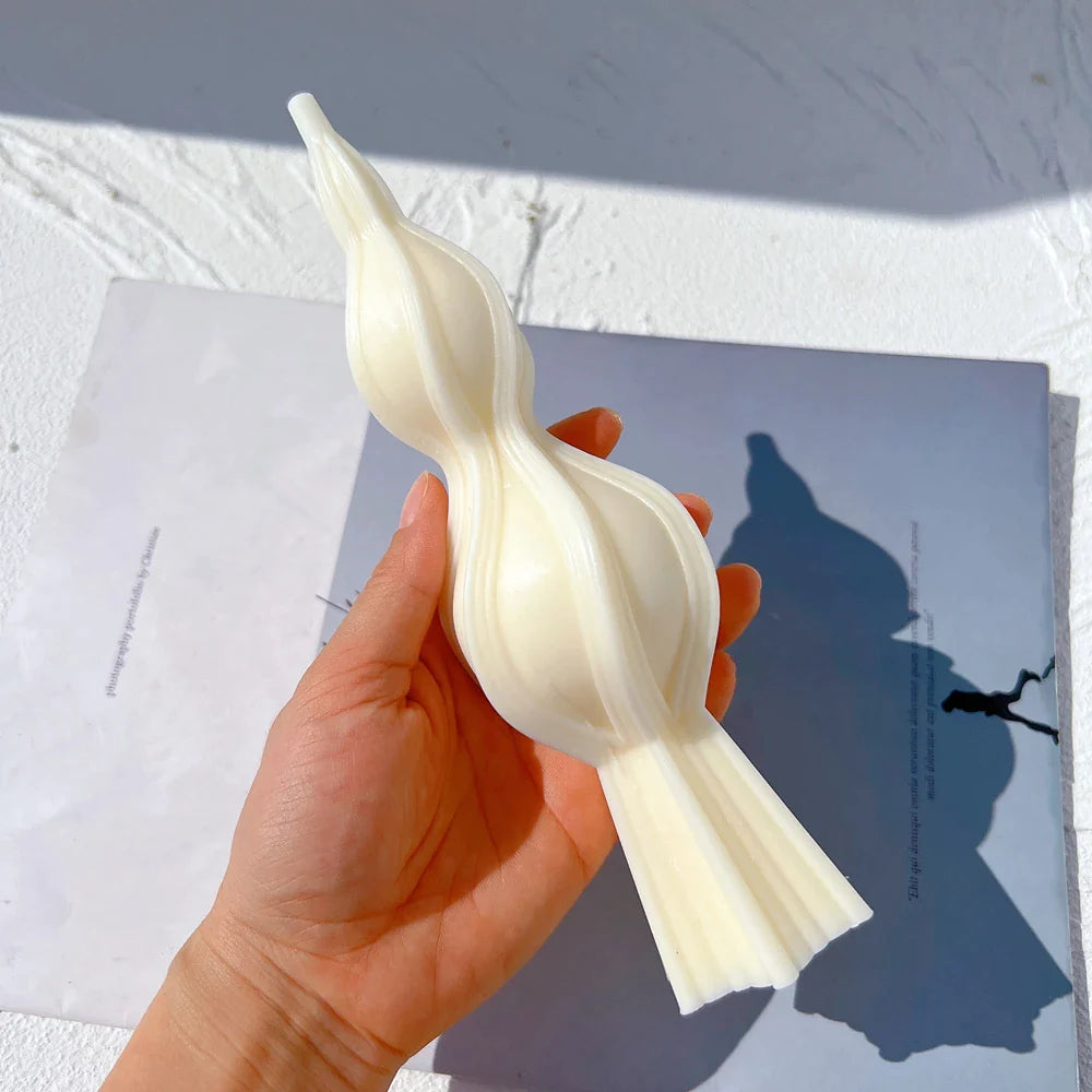 Tall Swirl Candle Silicone Molds