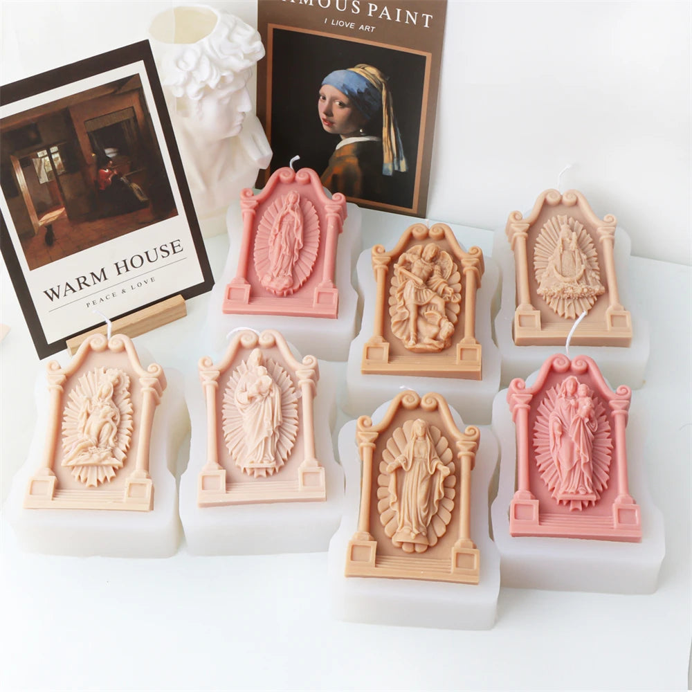 Holy Saints Catholic Prayer Candle Molds