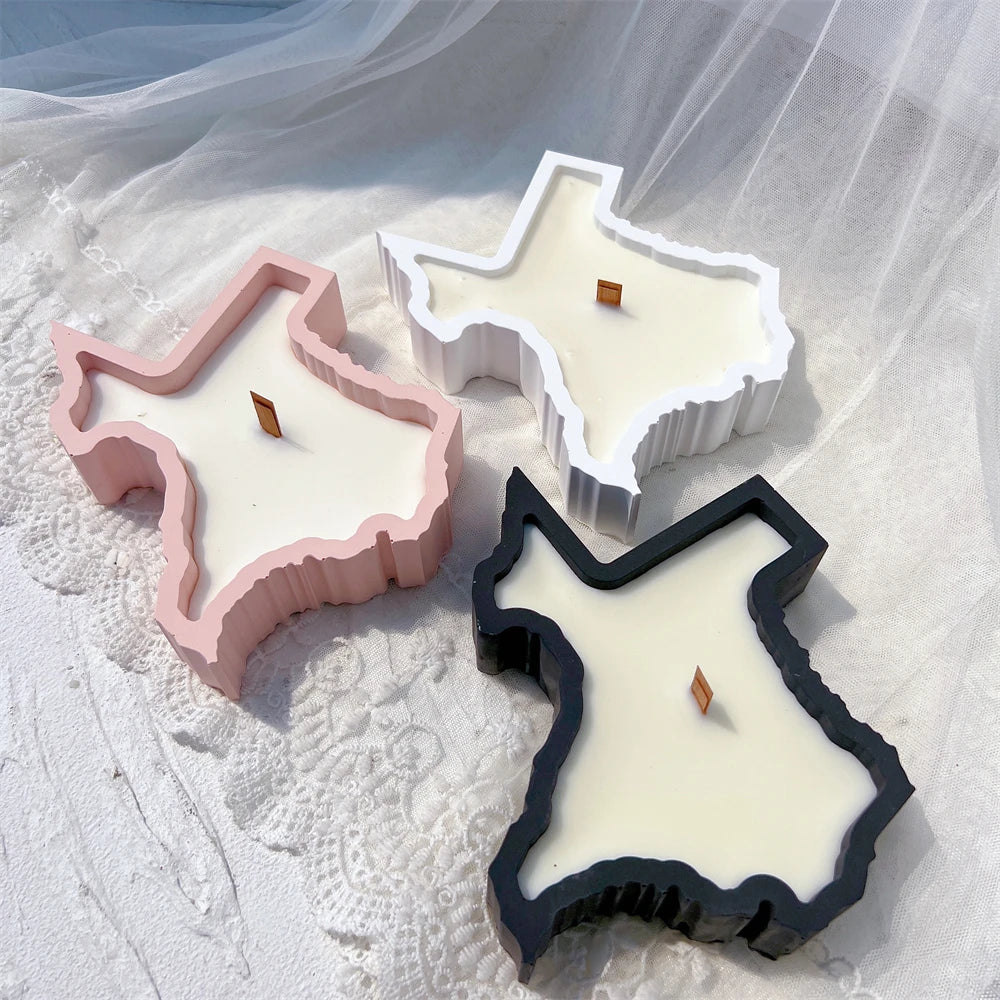 Map Candle Holder Silicone Mold