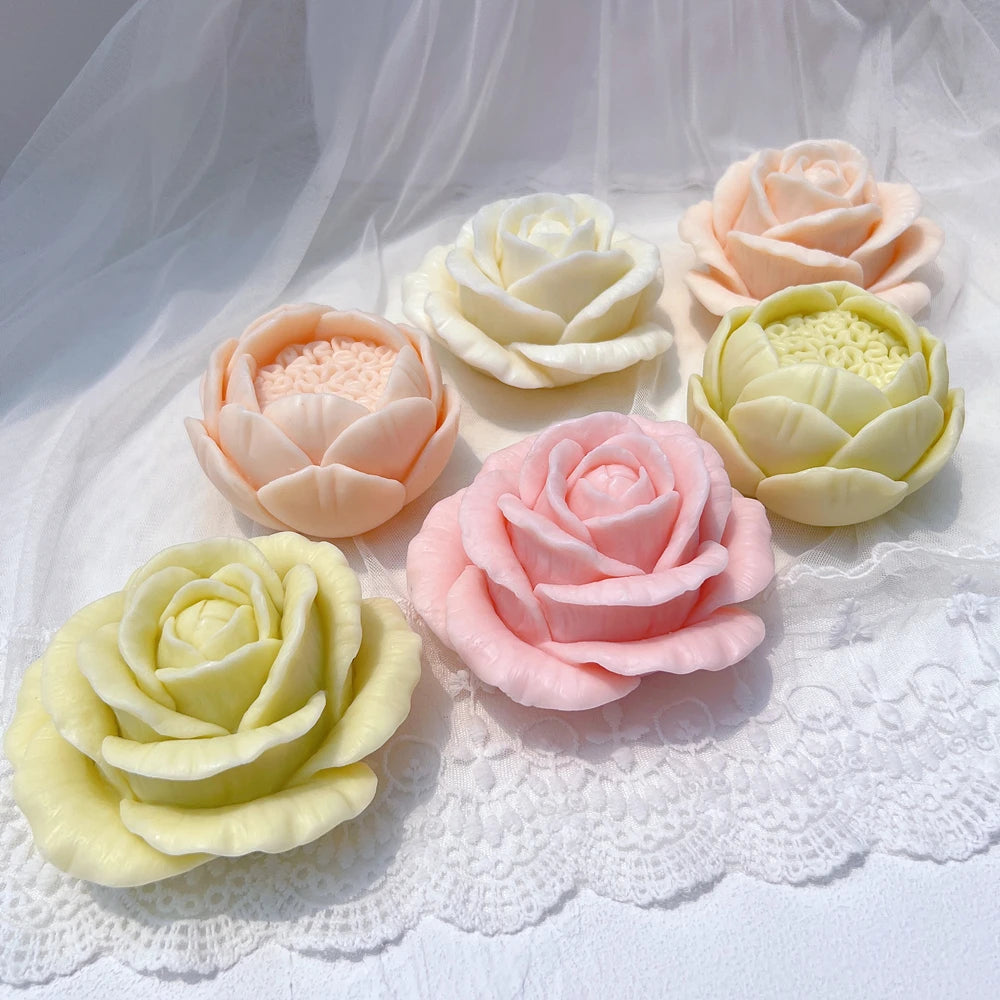 Rose Shaped Candle Mold