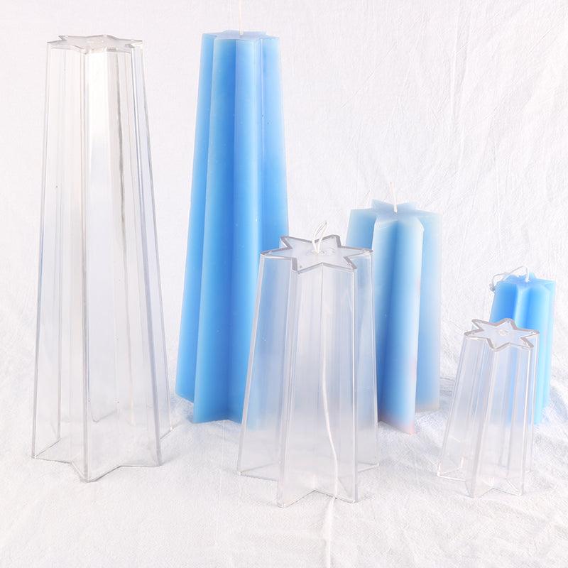 Star Shape Acrylic Plastic Candle Mold