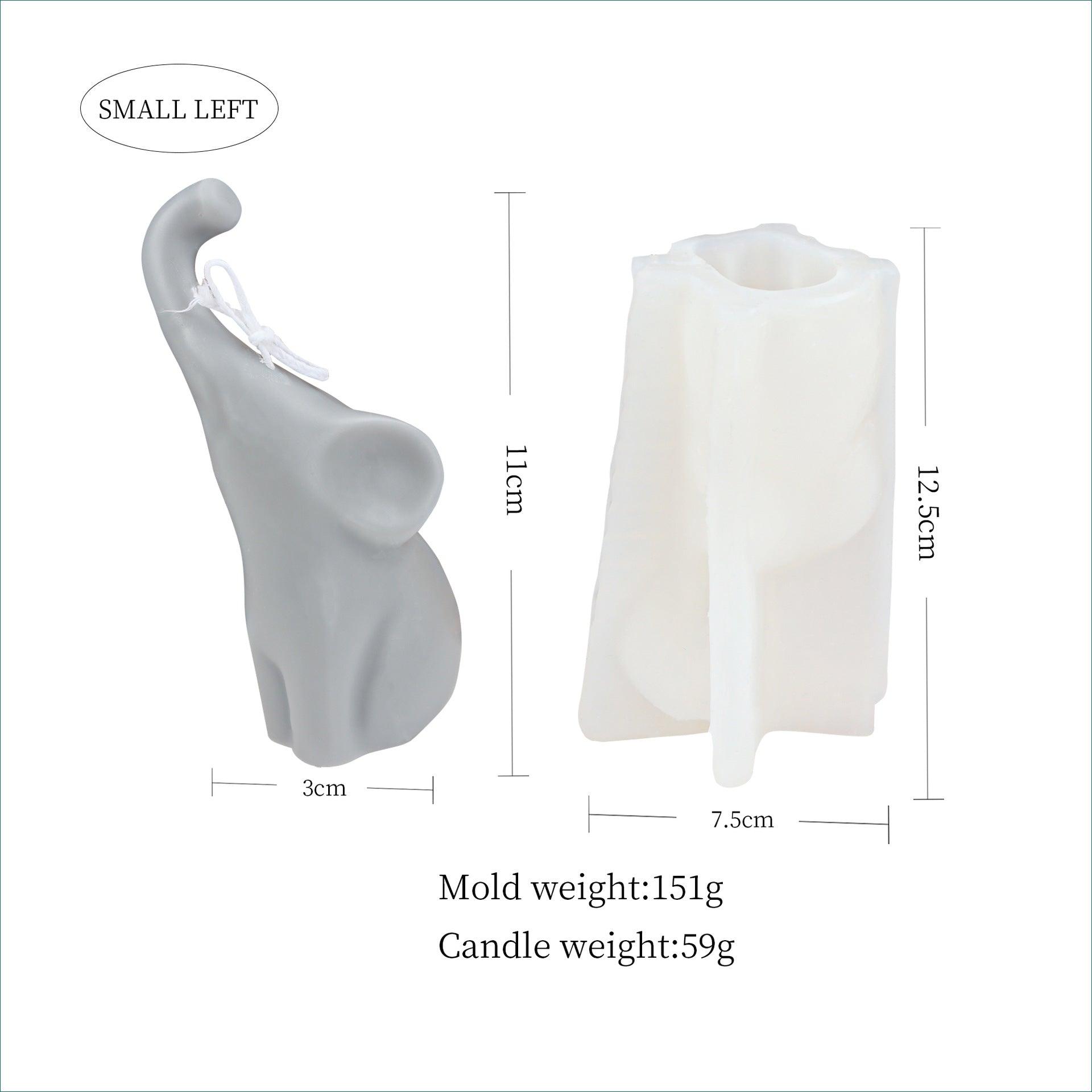 Stretch Nose Elephant Candle Mold Aromatherapy Candles molds