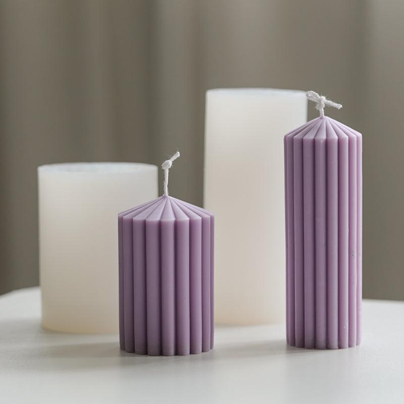 Striped Simple Decorative Candle Mold Candles molds