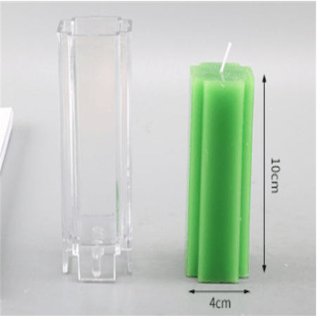 Striped Cylindrical Candle Mold