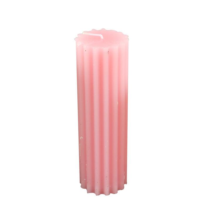 Striped Cylindrical Candle Mold