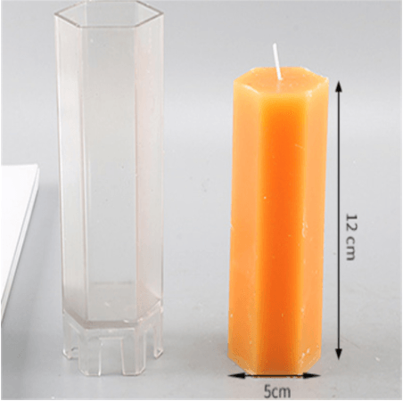 Striped Cylindrical Candle Mold
