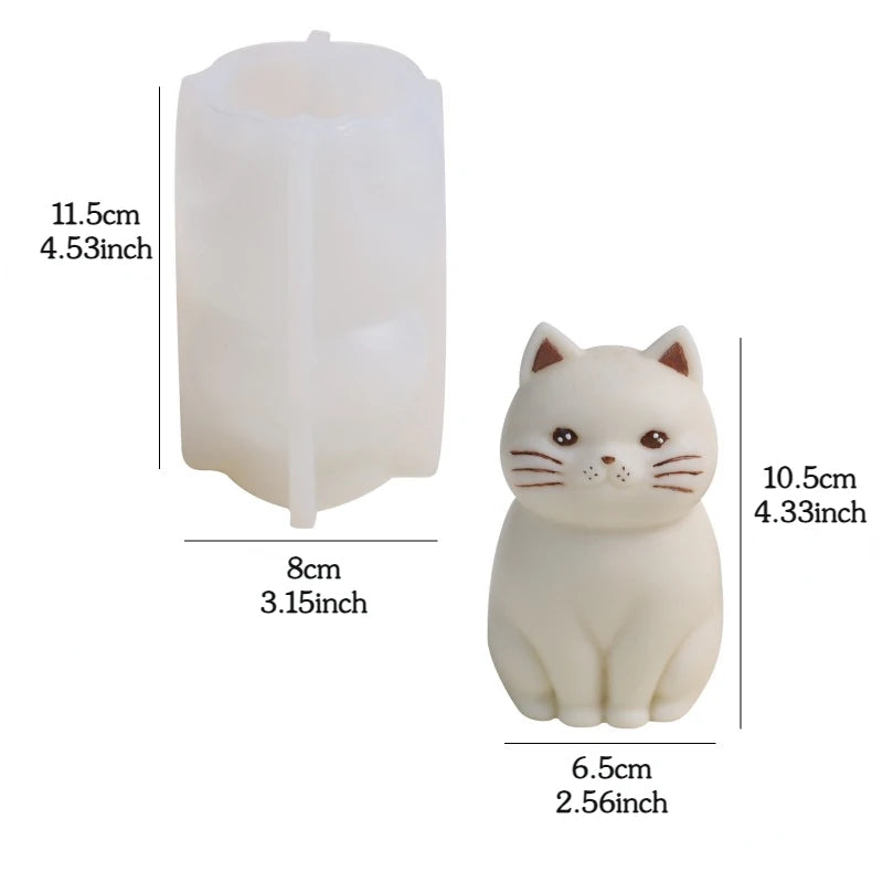 Maneki-Neko Luck Cat Candle Mold
