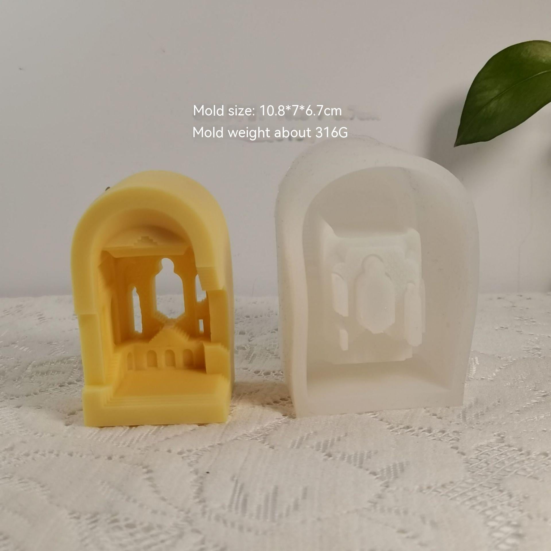 Ancient Castle Geometry-Arch Silicone Candle Mold