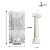 Transparent Roman Column Candle Mold