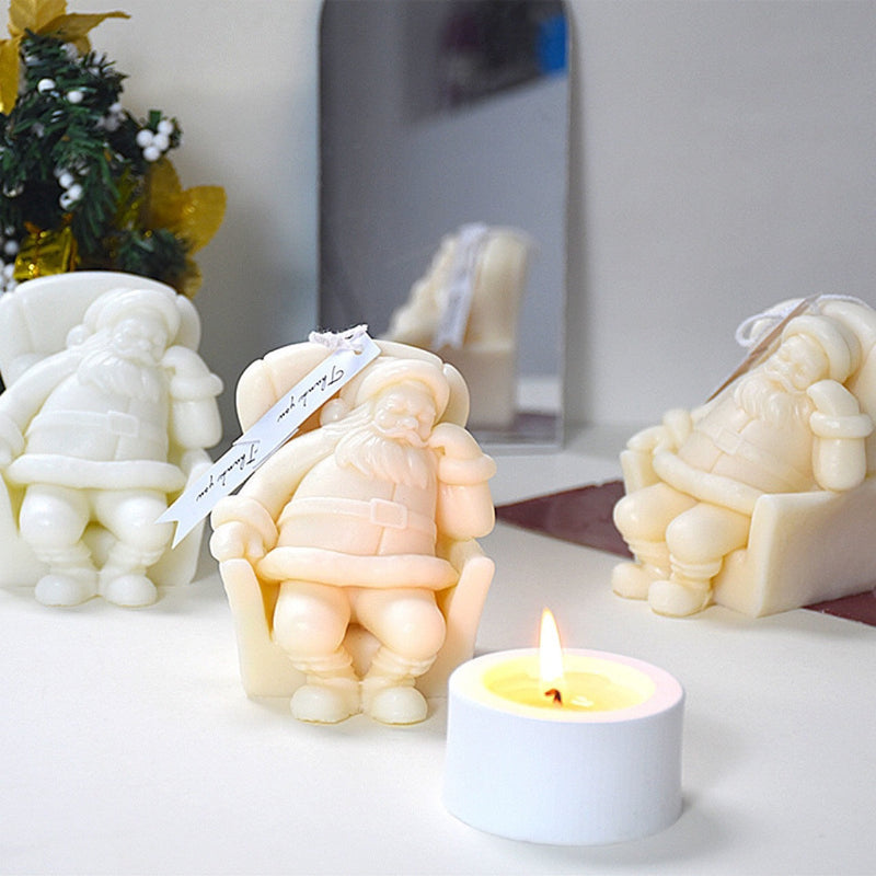 Napping Santa Claus Aromatherapy Candle Silicone Mold