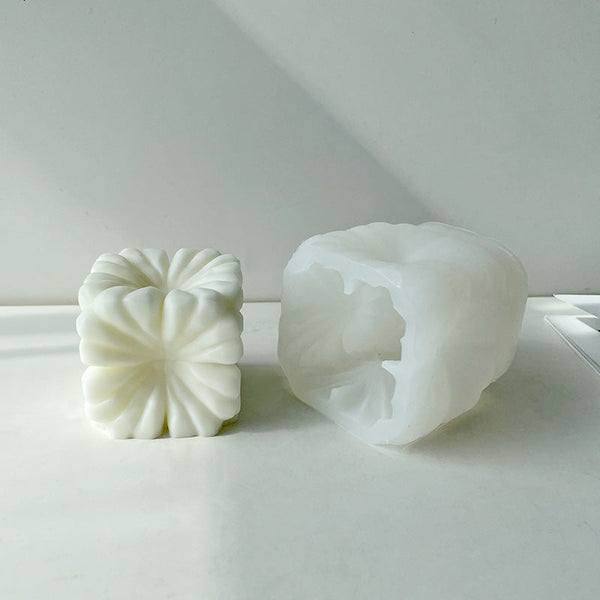 Cube Flower Candle Mold