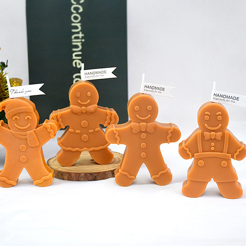 Christmas Gingerbread Man Candle Mold 