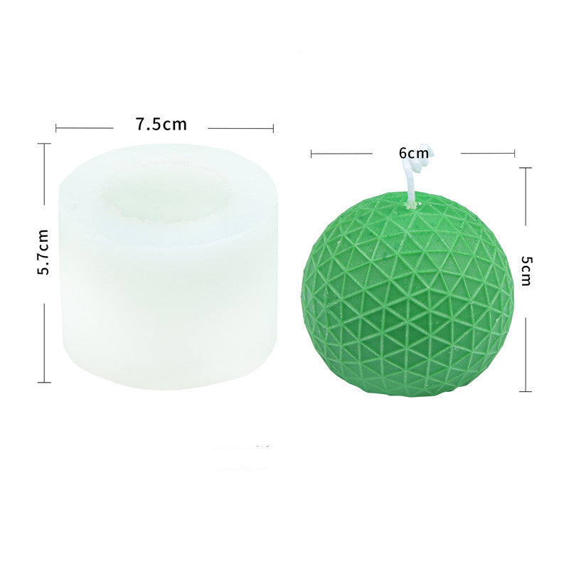 19 unique shapes Silicone Geometric Candle Ball Rubik's Cube Mold Candles molds