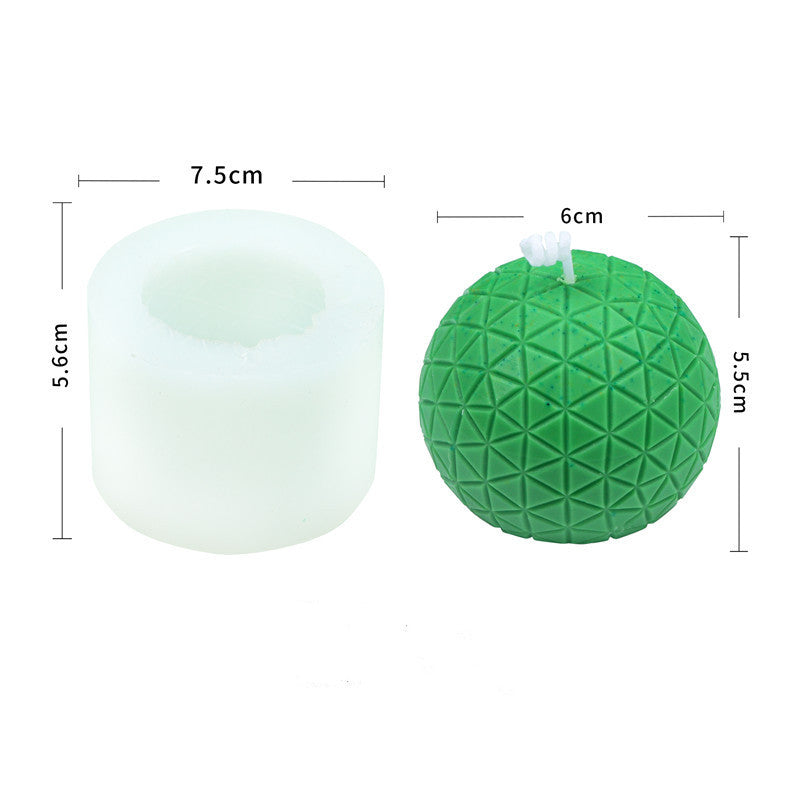 19 unique shapes Silicone Geometric Candle Ball Rubik's Cube Mold Candles molds