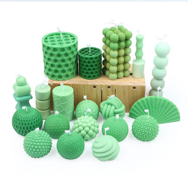 19 unique shapes Silicone Geometric Candle Ball Rubik's Cube Mold Candles molds
