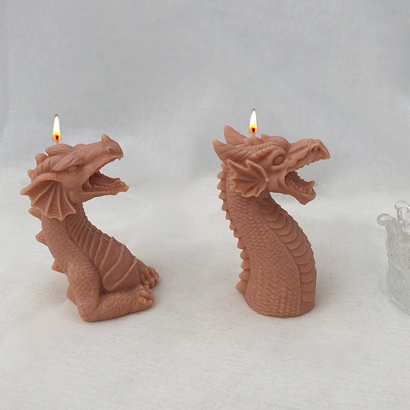 3D Dragon Silicone Candle Mold