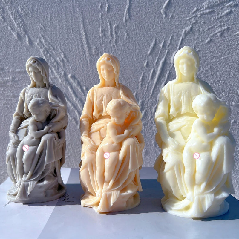 Michelangelo Madonna of Bruges Statue Candle Mold