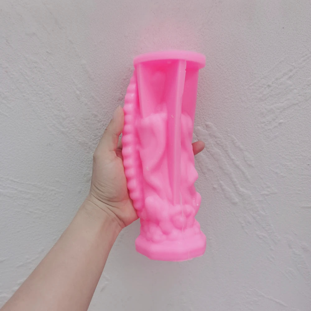 Virgin Mary Statue Candle Silicone Mold Virgin Mary Statue Candle Silicone Mold