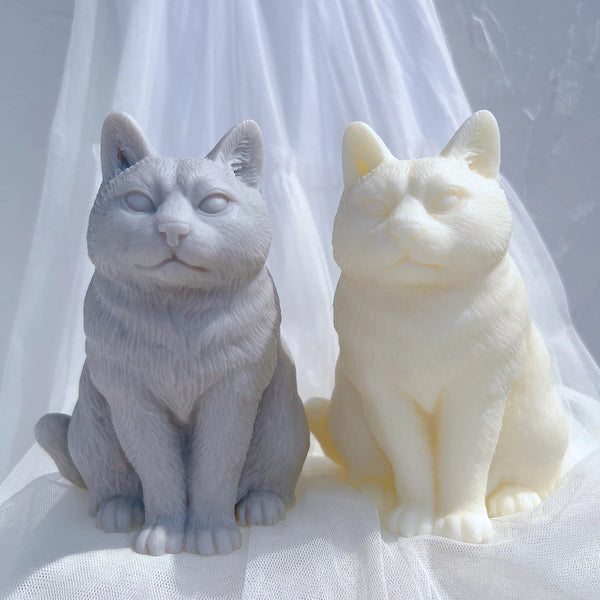 Sitting Cat Candle Mold