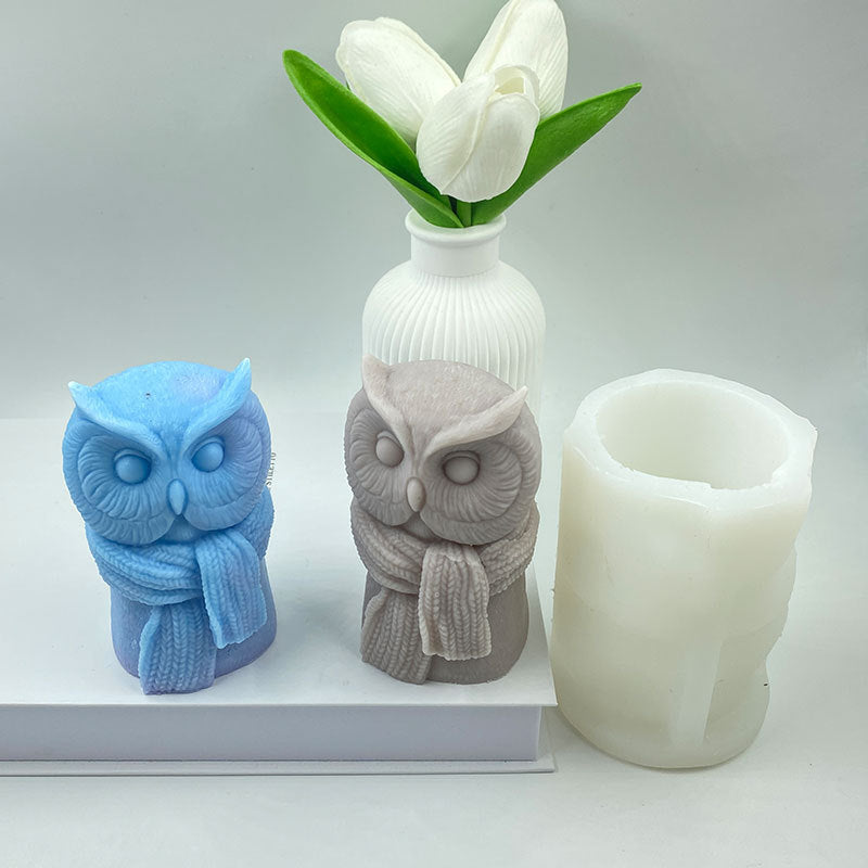 Craft Adorable Owl Candles with Our Cute Scarf Owl Silicone Mold