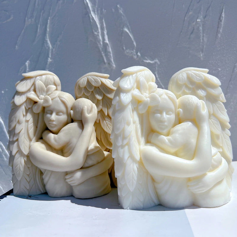 Angel Mother With Baby Candle Mold