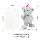 3D Cute Bear Silicone Candle Mold