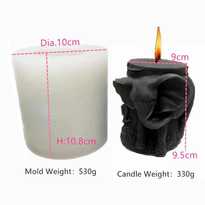 3D Animal Cylinder Silicone Candle Mold | Perfect for DIY Candle Making Candles molds