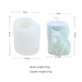 3D Animal Cylinder Silicone Candle Mold | Perfect for DIY Candle Making Candles molds