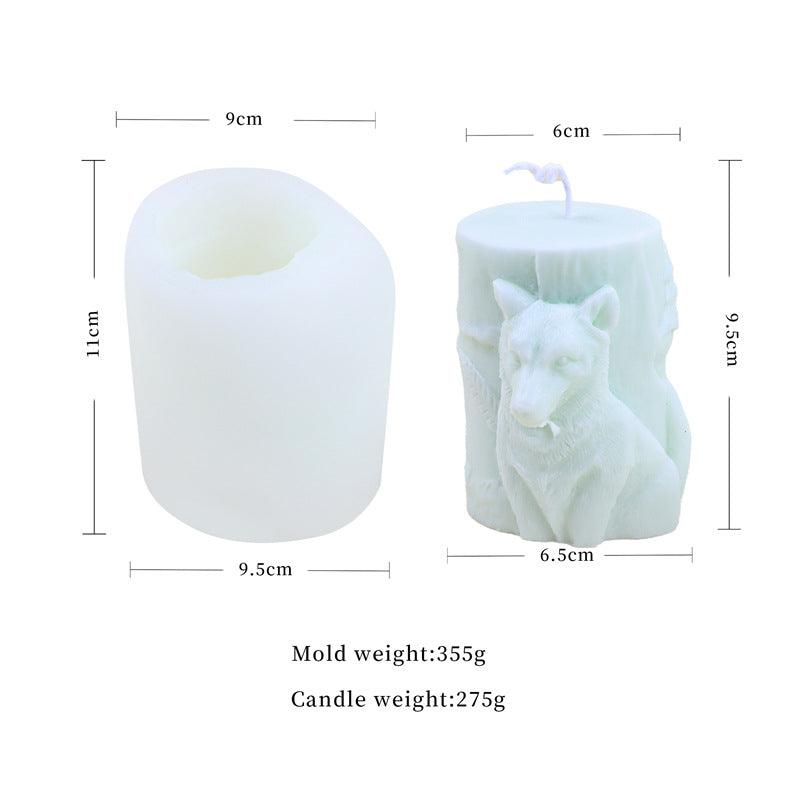 3D Animal Cylinder Silicone Candle Mold | Perfect for DIY Candle Making Candles molds