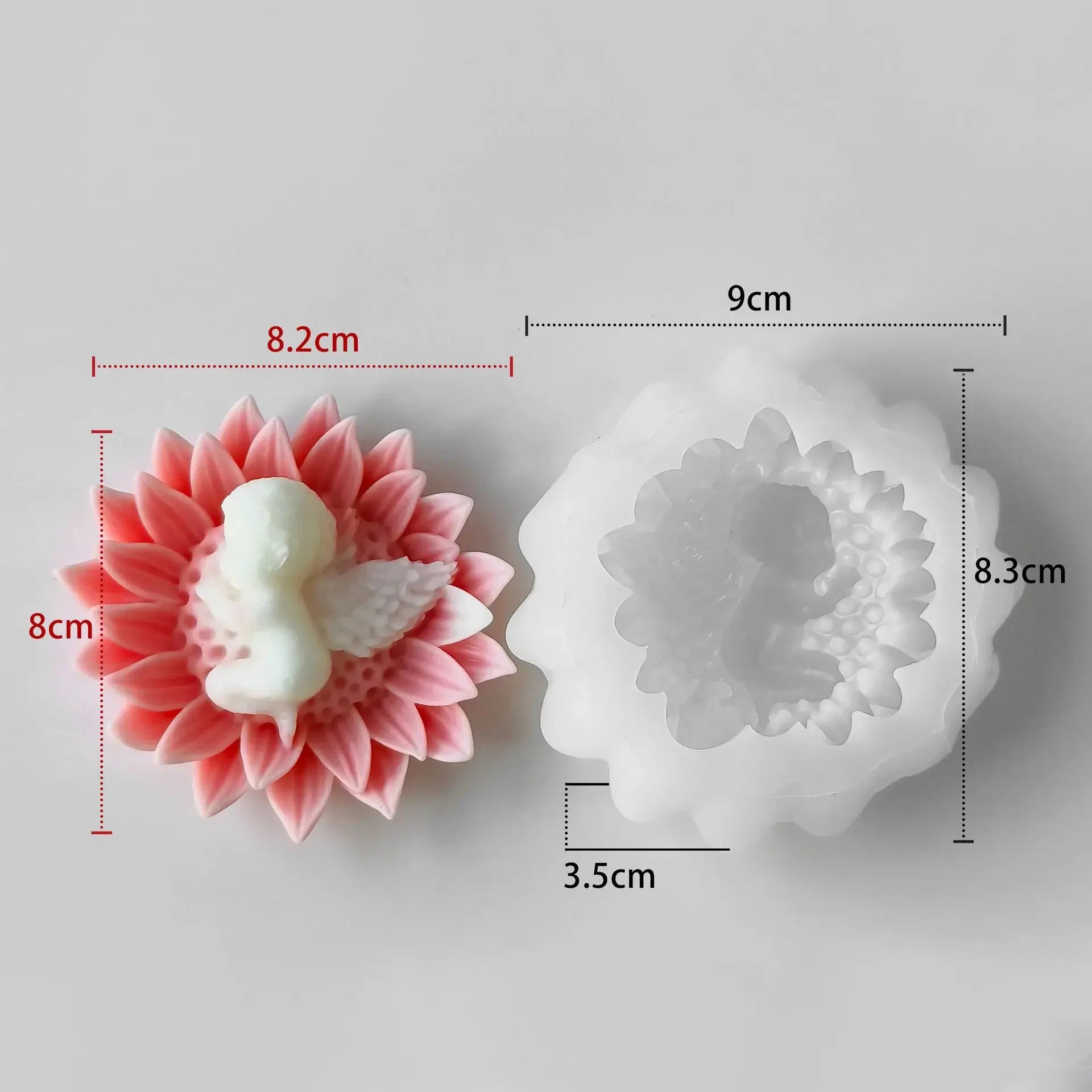 Baby Angel Flower Candle Mold