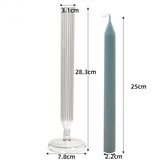 New Church Candle Mold 3D Bracket Long Pole for Striped Cylindrical Candle 