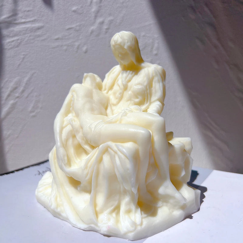 Italian Pieta Bust Candle Silicone Mold