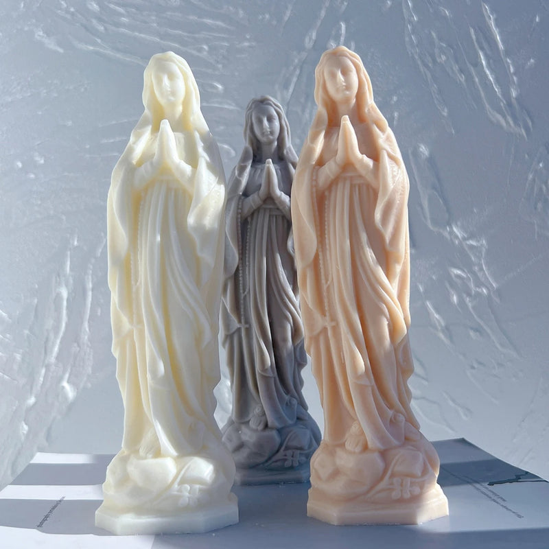 Virgin Mary Candle Silicone Mold