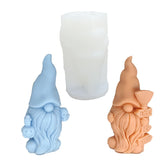 DIY Halloween Theme Gnome Aromatherapy Silicone Candle Mold