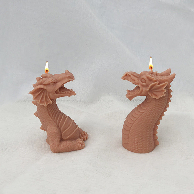 3D Dragon Silicone Candle Mold