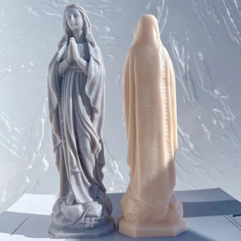 Virgin Mary Candle Silicone Mold