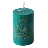 Christmas Joy Cylindrical Pine Cone Candle Mold