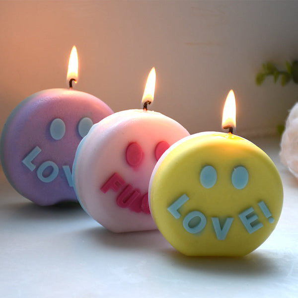 A Fun Twist to Candle Making: Smiley Face Silicone Mold for Creative Minds Candles molds