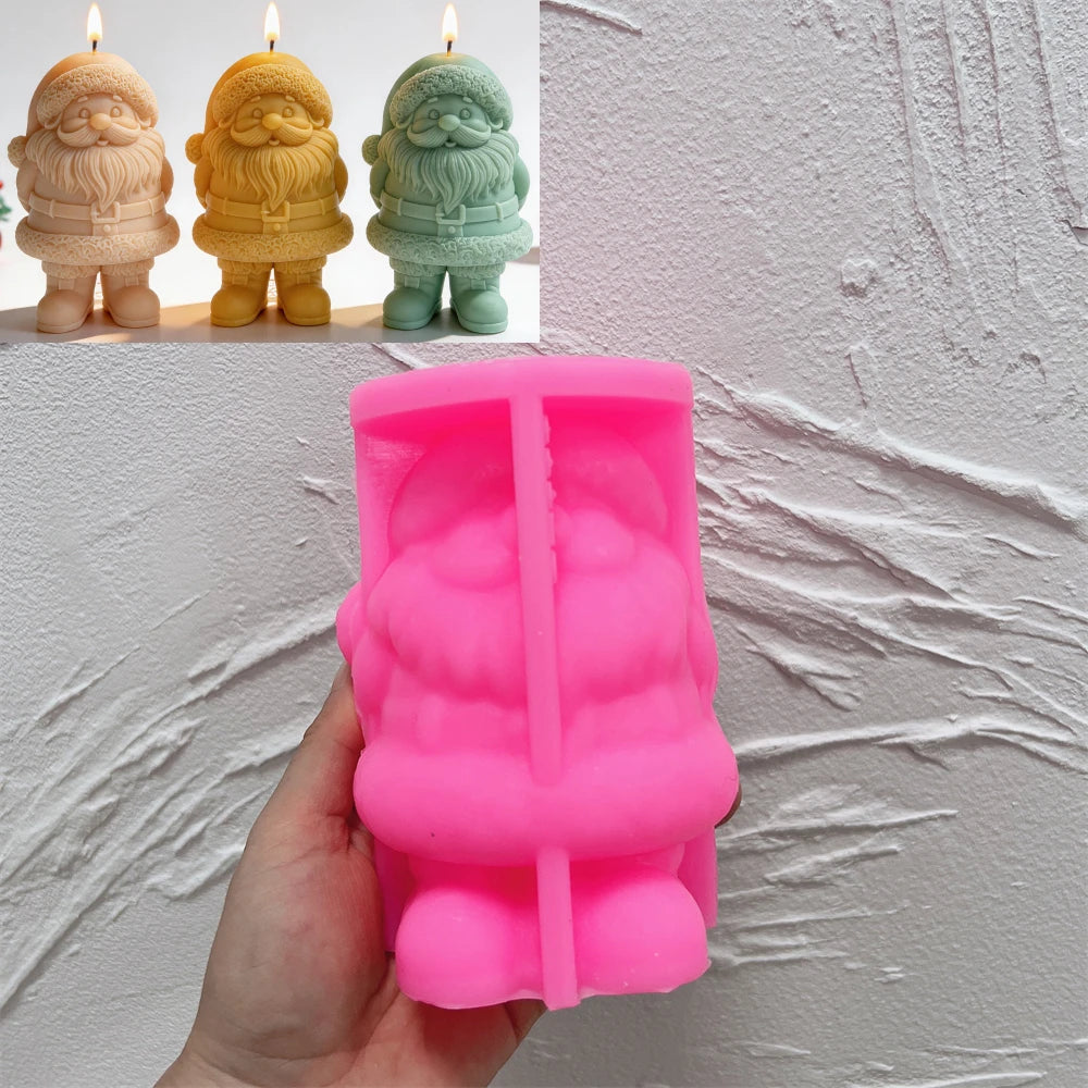 Jolly Santa Claus Silicone Candle Mold
