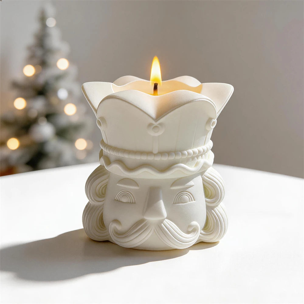Nutcracker Candle Jar Silicone Mold