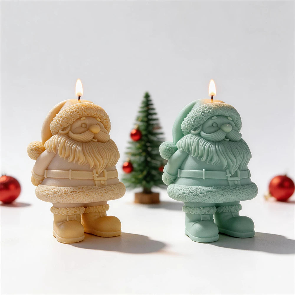 Jolly Santa Claus Silicone Candle Mold