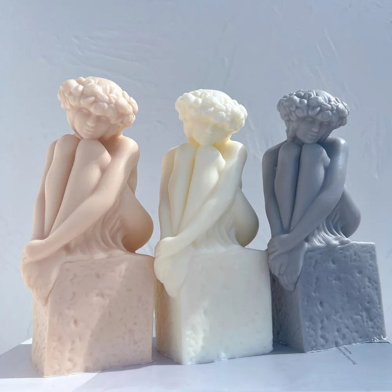 Virgo Christel Marott Zodiac Figurine Candle Silicone Mold