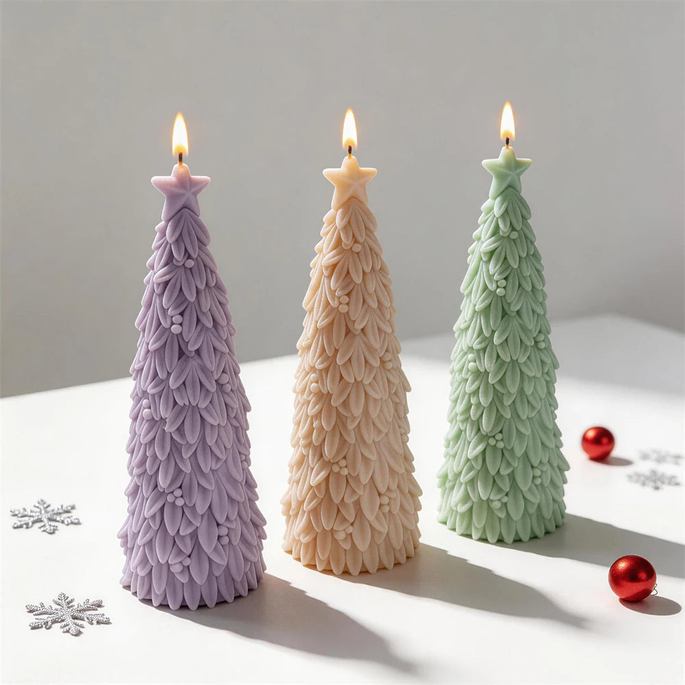 Pine Needle Christmas Tree Silicone Candle Mold