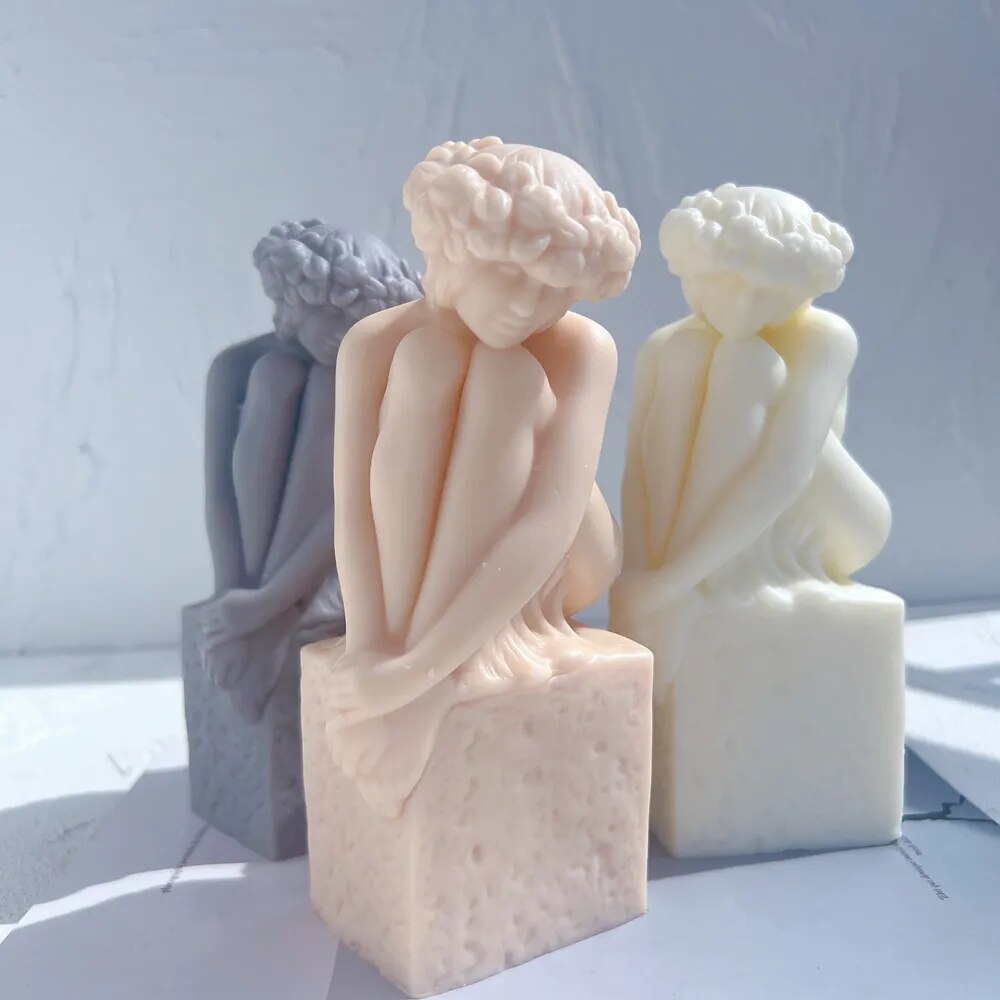 Virgo Christel Marott Zodiac Figurine Candle Silicone Mold