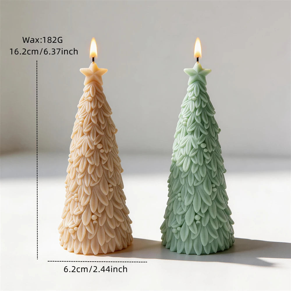 Pine Needle Christmas Tree Silicone Candle Mold