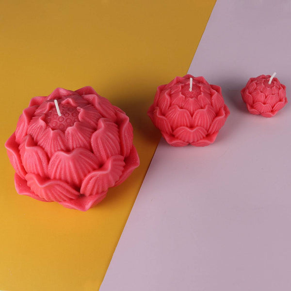 Add a Touch of Zen to Your Home with Lotus Flower Candle Making Mold Candles molds