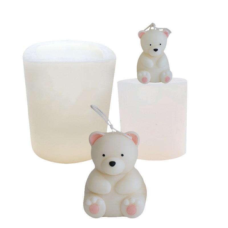 Adorable 3D Bear Silicone Candle Mold Candles molds