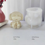 Adorable Scarf Wearing Dog Candle Mold