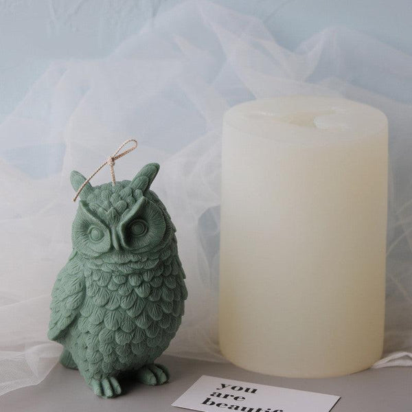 Big Owl Decoration Silicone Candle Mold for Home Decoration Candles molds
