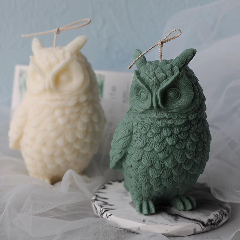 Big Owl Decoration Silicone Candle Mold for Home Decoration Candles molds